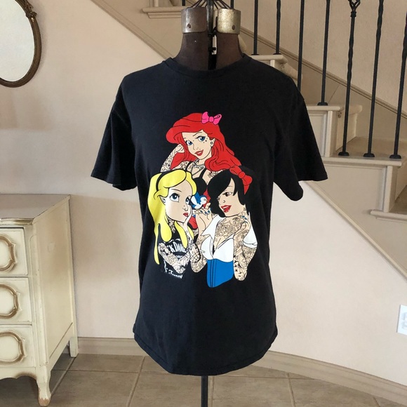 goth disney princess shirts
